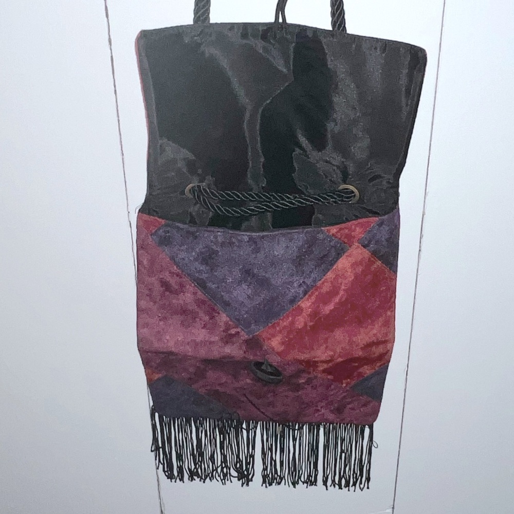 Suede Patchwork Purse